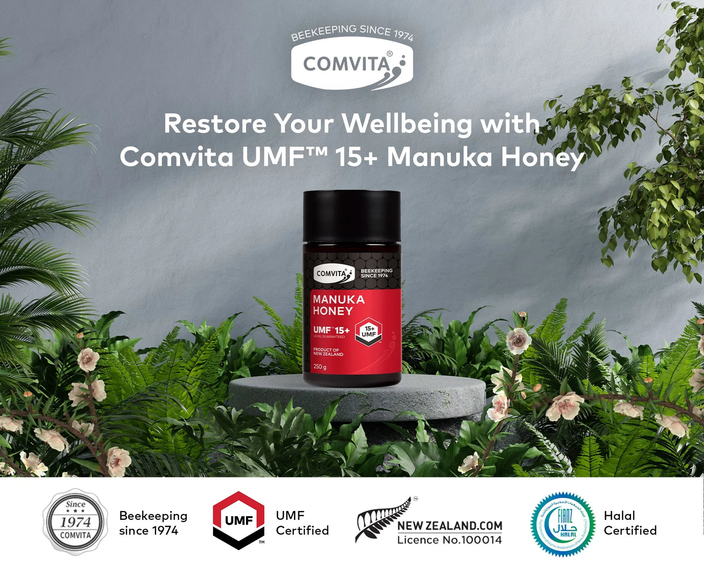 Comvita MGO 514+ (UMF™ 15+) Mānuka Honey