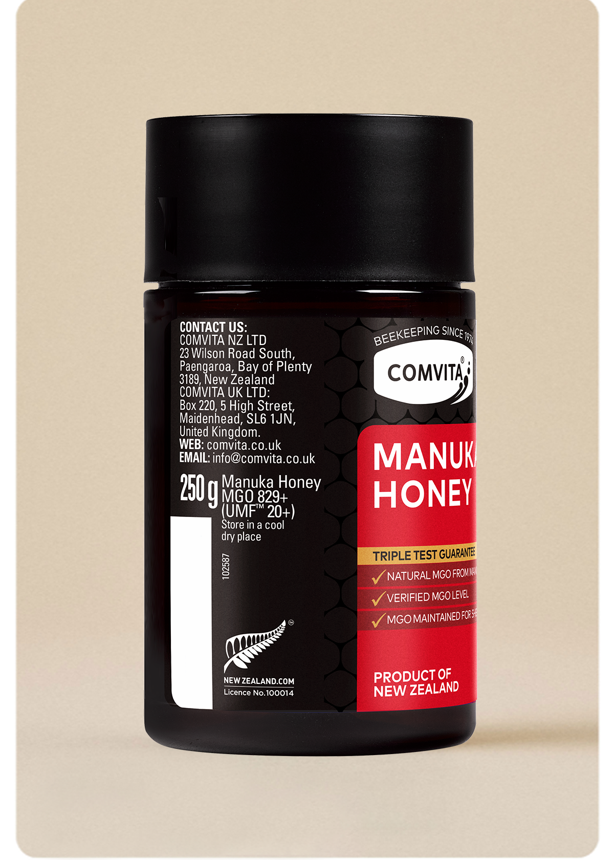 Comvita MGO 829+ (UMF™ 20+) Mānuka Honey